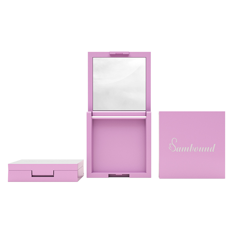 粉色方形腮红分装盒10g彩妆包材定制厂家